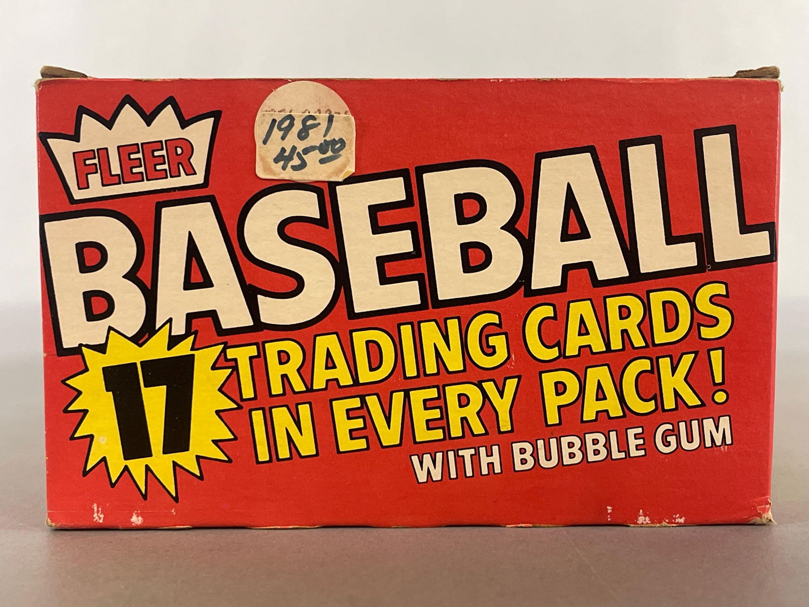 1981 Fleer Baseball Unopened Wax Box - 3