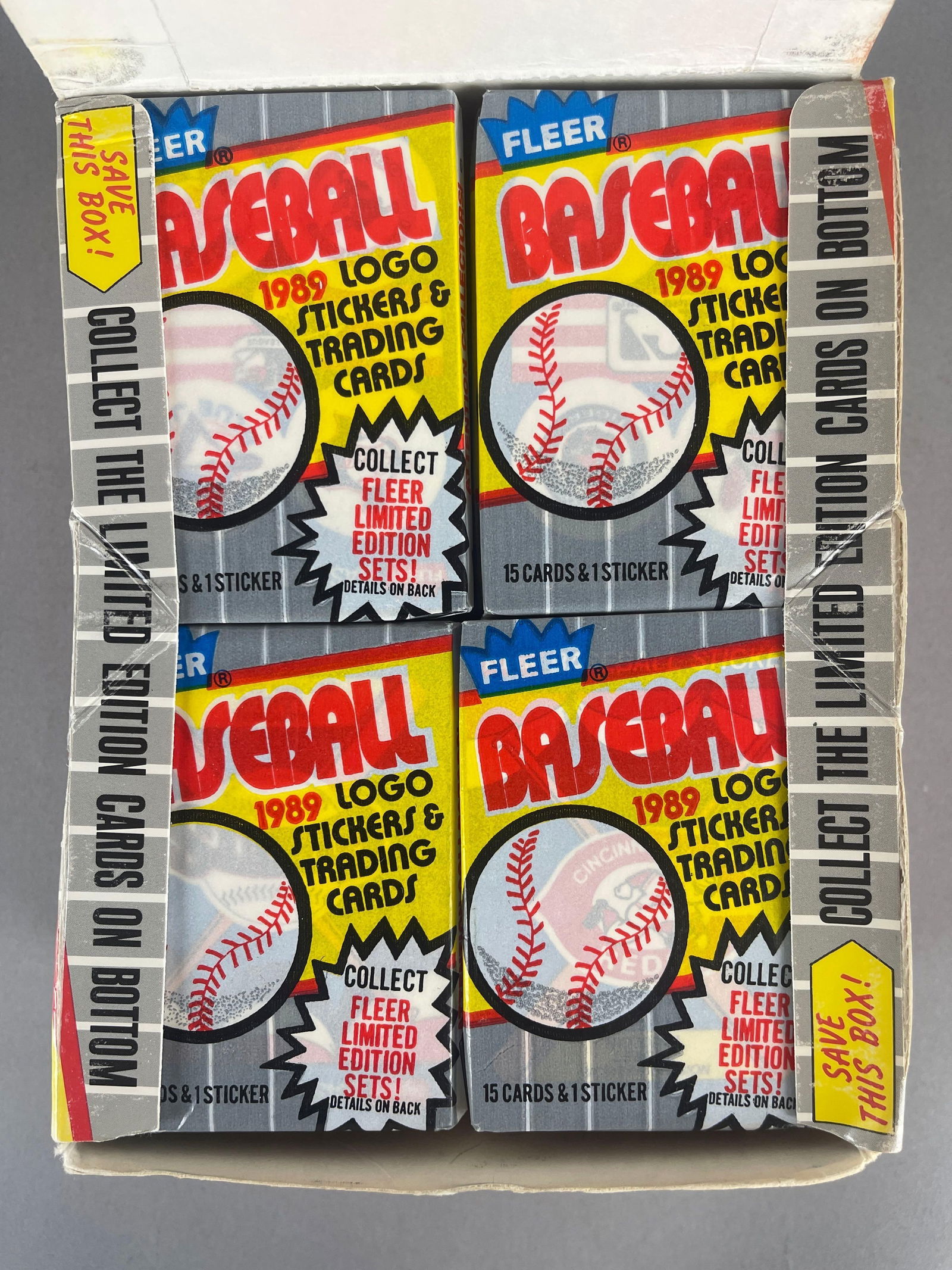 1989 Fleer Baseball Wax Box - 4