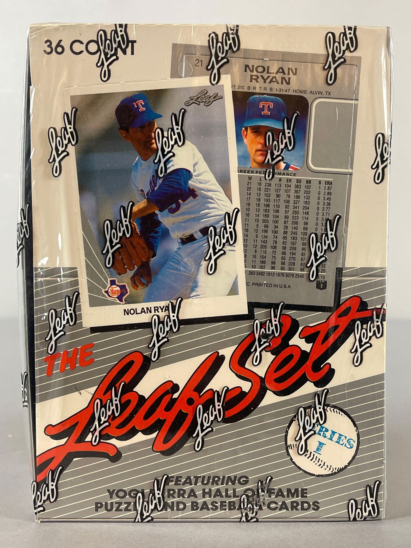 1990 Leaf Baseball Series 1 Sealed Wax Box: 1990 Leaf Baseball Series 1 Sealed Wax Box