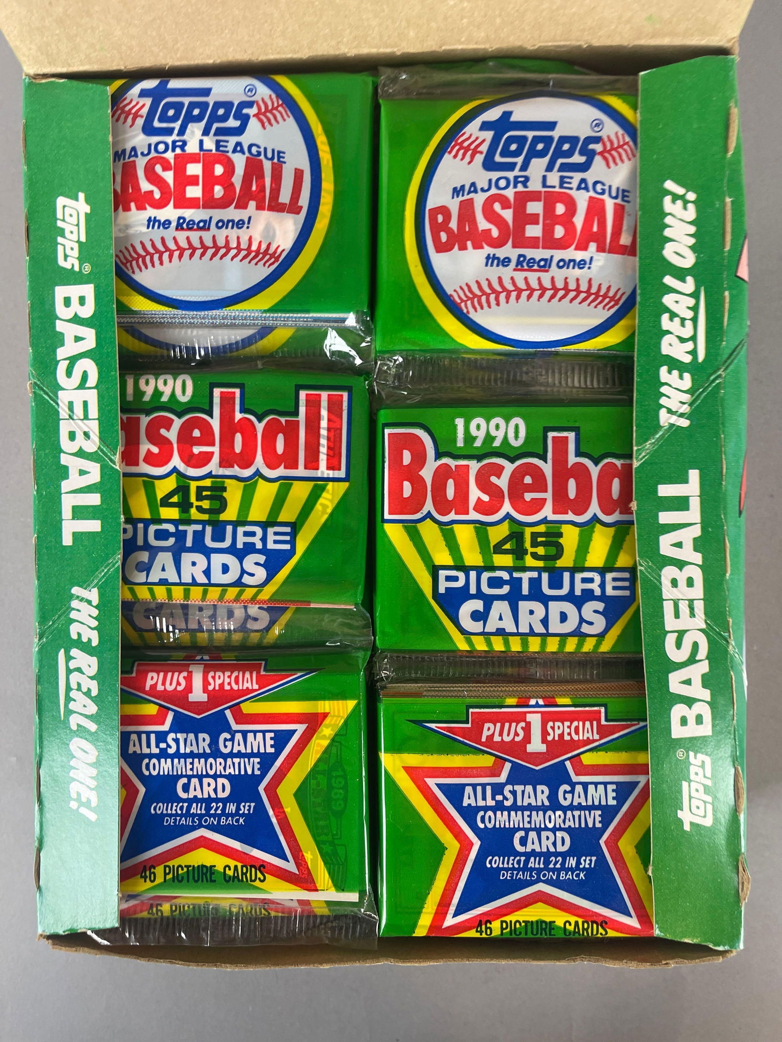 1990 Topps Baseball Rack Pack Box - 5