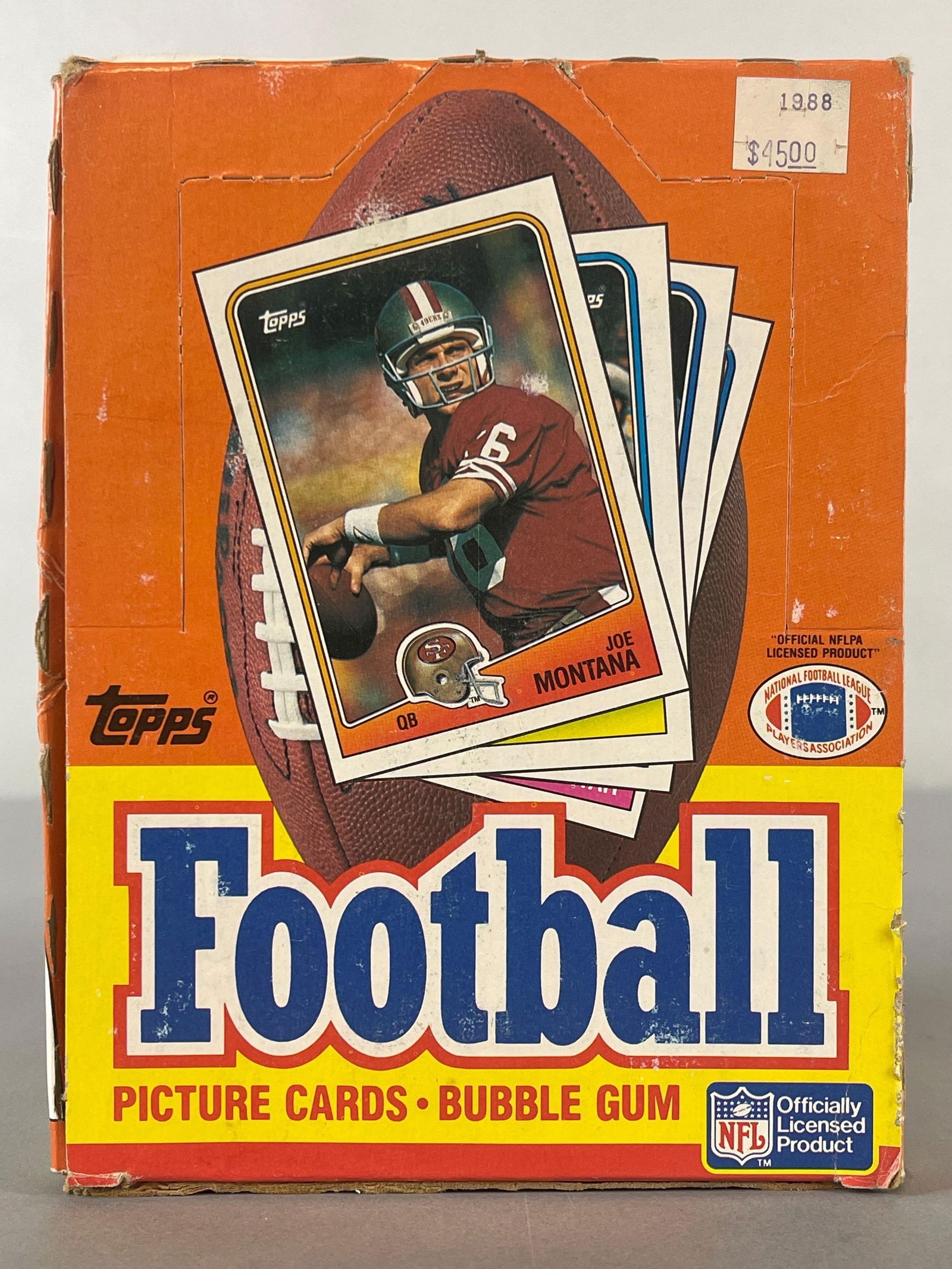 1988 Topps Football Wax Box: Possible Bo Jackson Rookie, 36 - Packs per box, 16 - Cards per pack