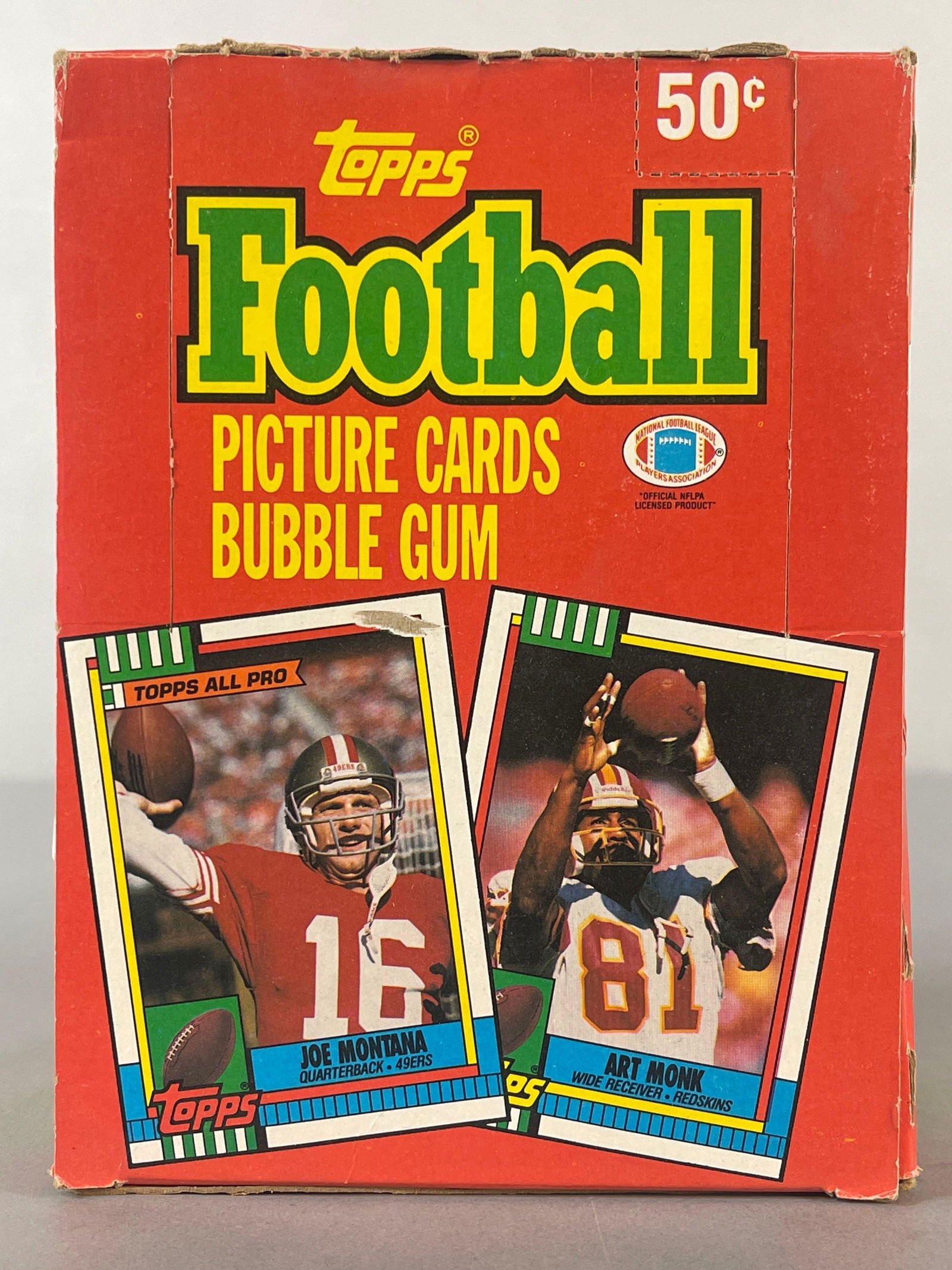 1989 Topps Football Wax Box: 36 - Packs per box, 16 - Cards per pack