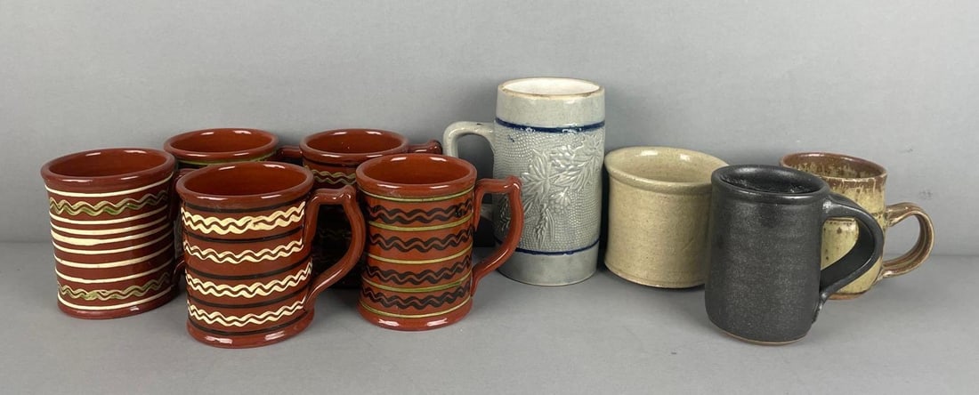 Group of SJ Pottery Mugs and More (1 of 3)