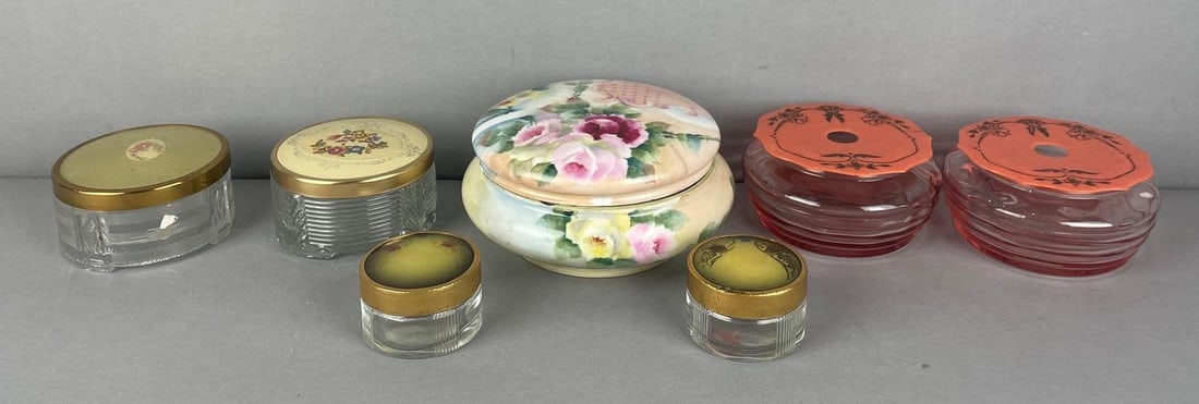 Group of Vintage Powder Jars (1 of 1)