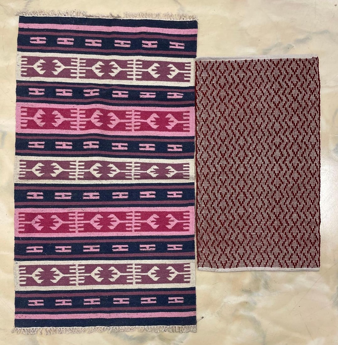 Group of 2 Rugs: Largest measures 37" x 64"