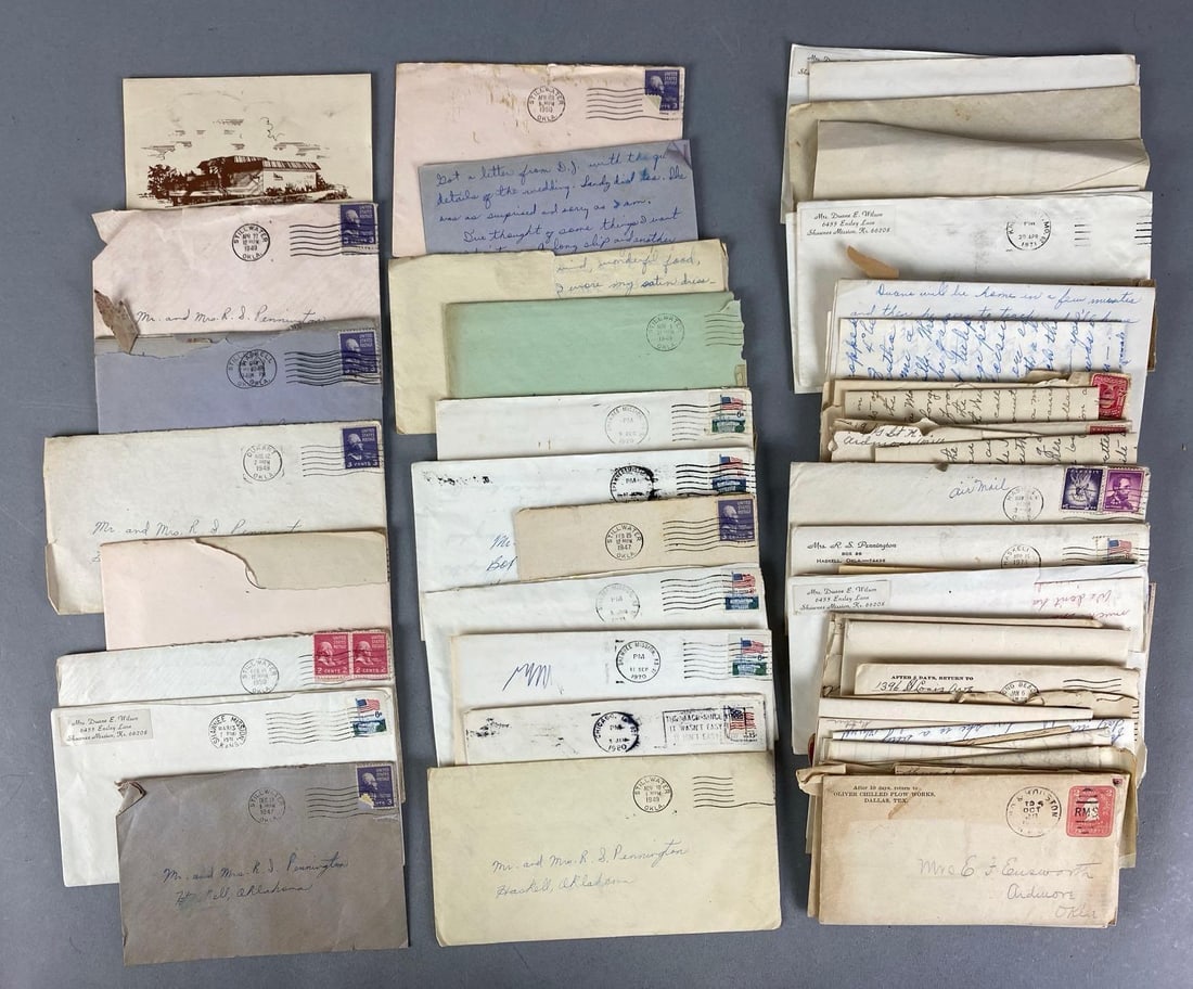 Group of Assorted Vintage Letters and Envelopes (1 of 3)