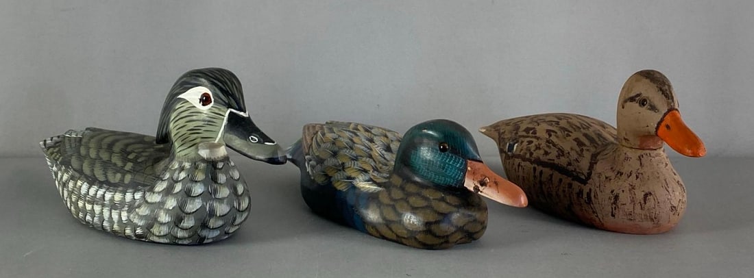 Group of 3 Wood Duck Decoys (1 of 3)