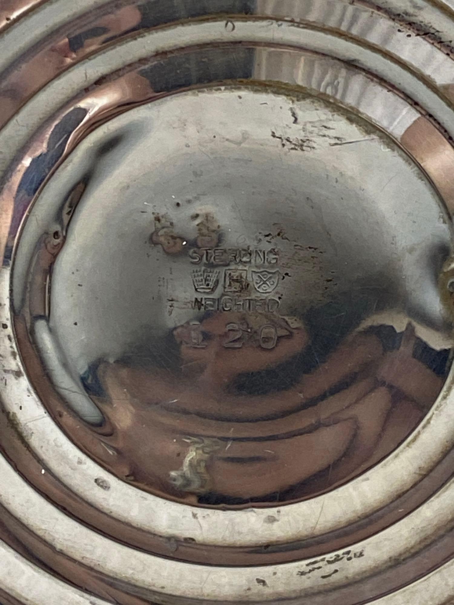 Poole Weighted Sterling Silver Candlesticks - 2