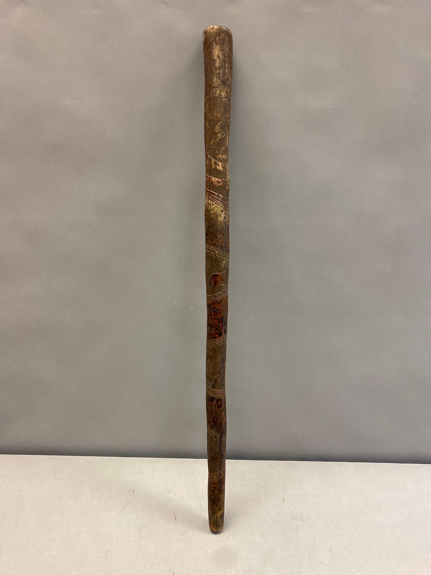 Vintage Aboriginal Walking Stick - 2