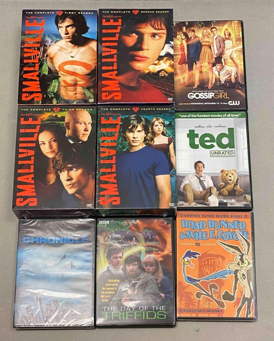 SMALLVILLE Season 1-4 DVD Collection and More: Includes TED Movie, Chronicle, and more. One item measures L 8 1/2 x W 5 1/2 inches.