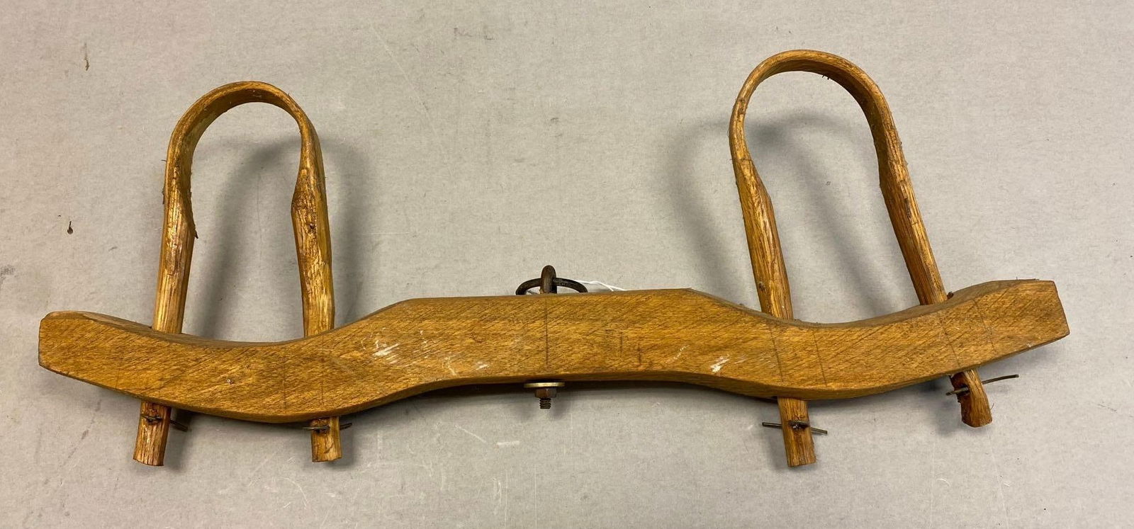 Miniature Doll Sized Ox Yoke: Measures L 21 x W 9 inches.