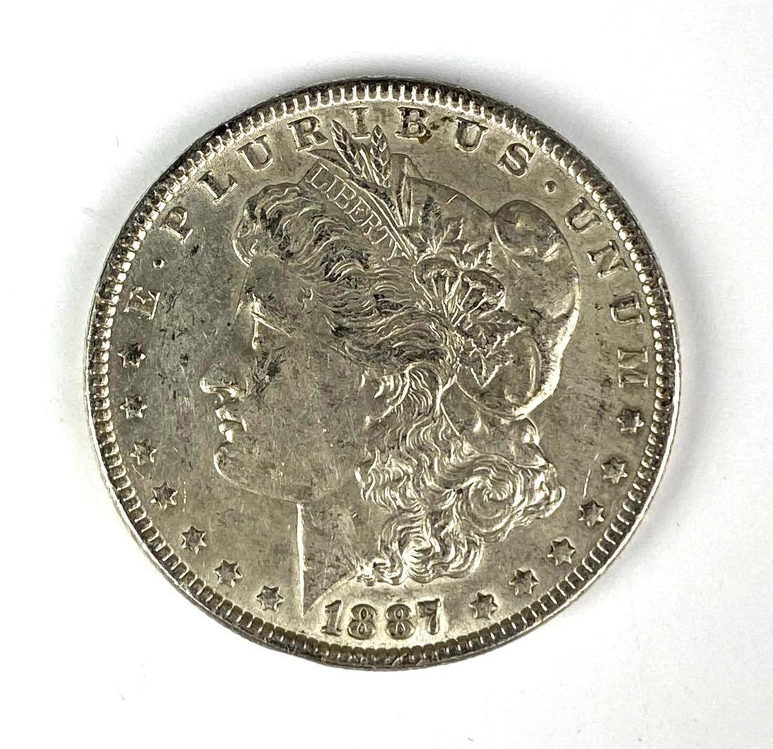 1887 Morgan Silver Dollar Coin: 1887 Morgan Silver Dollar Coin