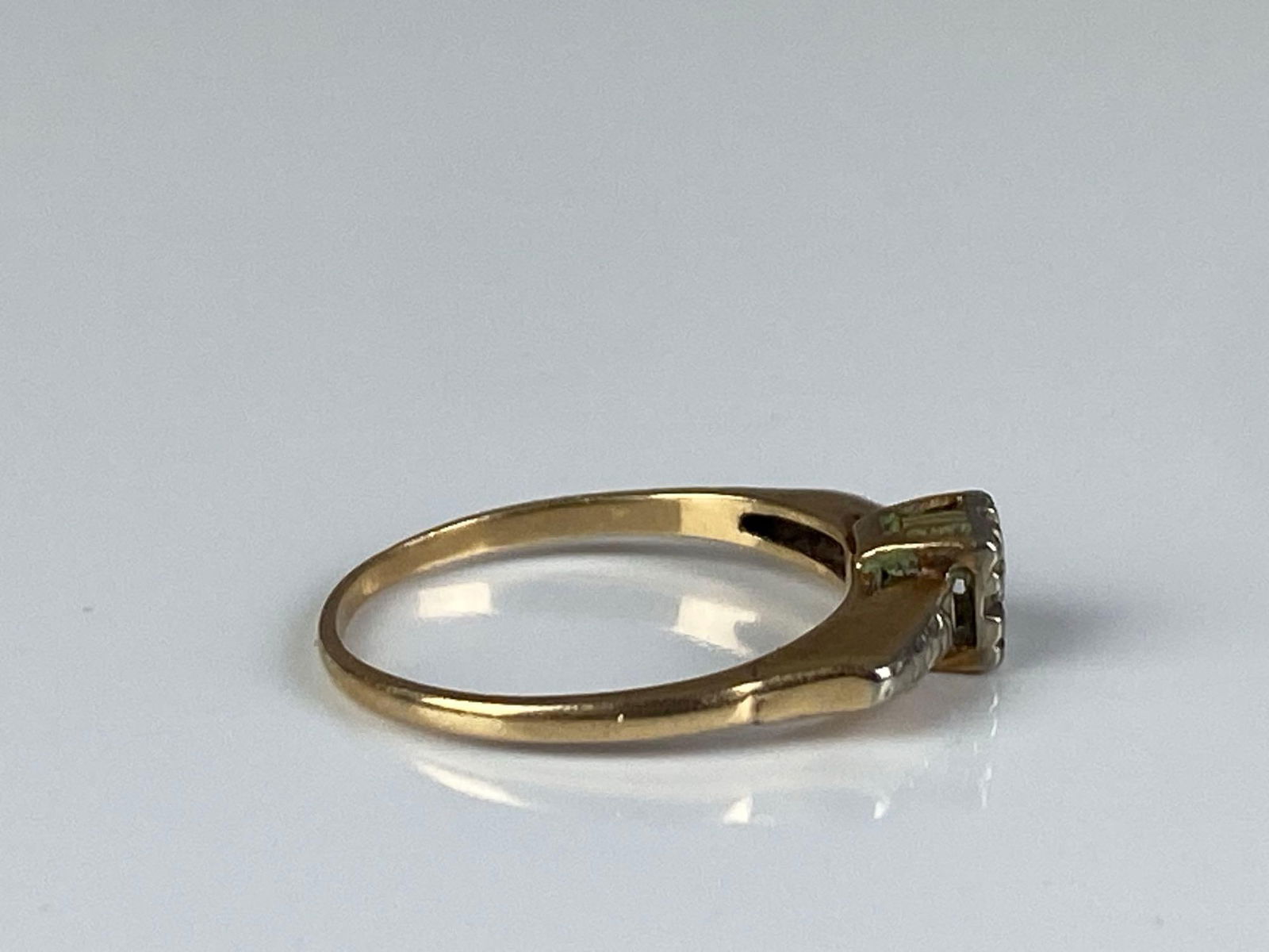 14K Yellow Gold Diamond Ring - 4
