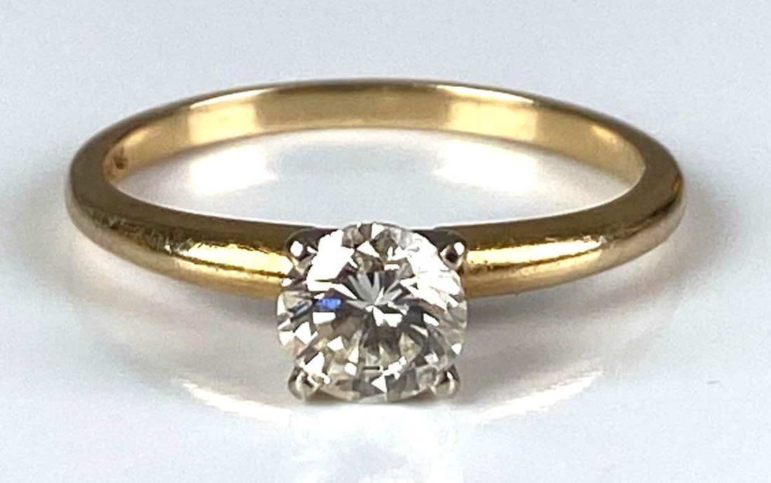 14K Yellow Gold Diamond Engagement Ring (1 of 4)