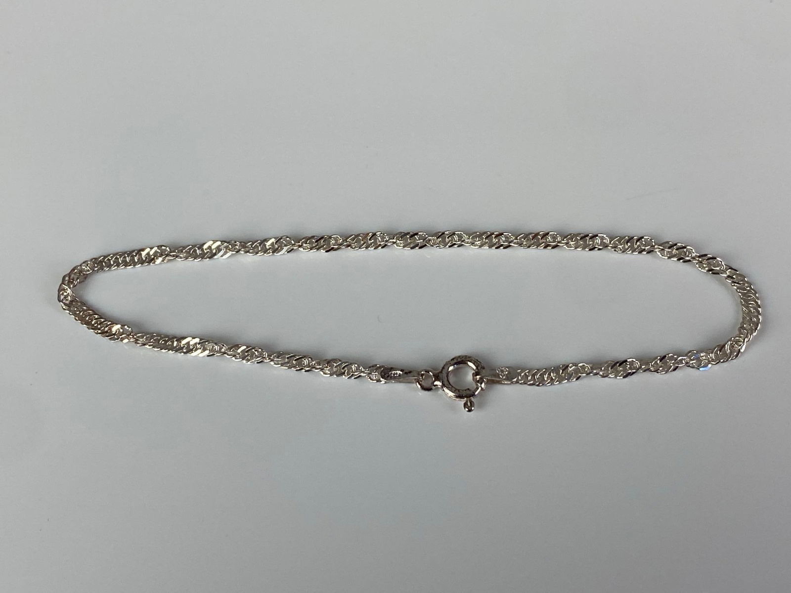 Sterling Silver Twisted Chain Bracelet - 2