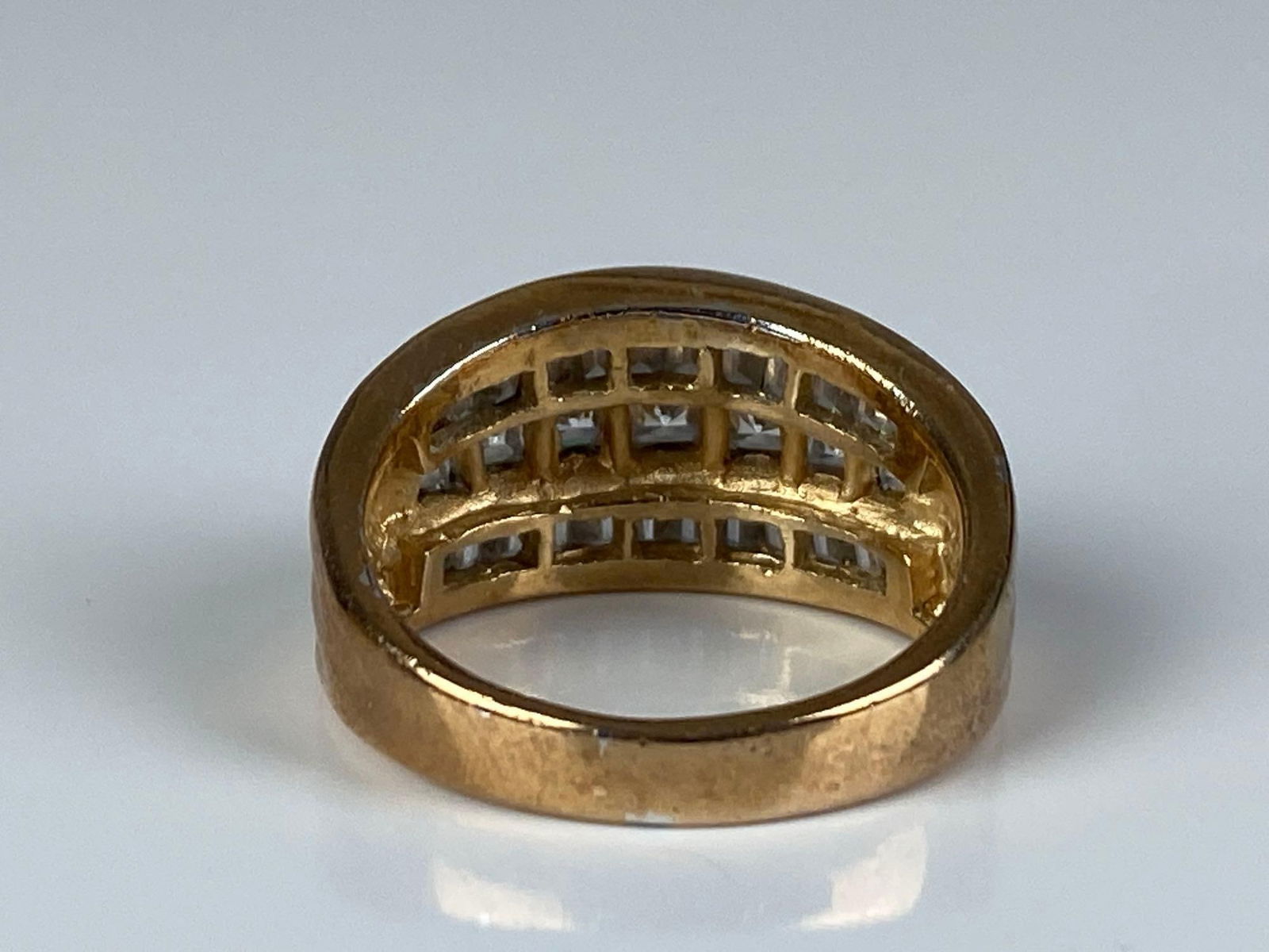 Gold Plated Sterling Silver CZ Ring - 3