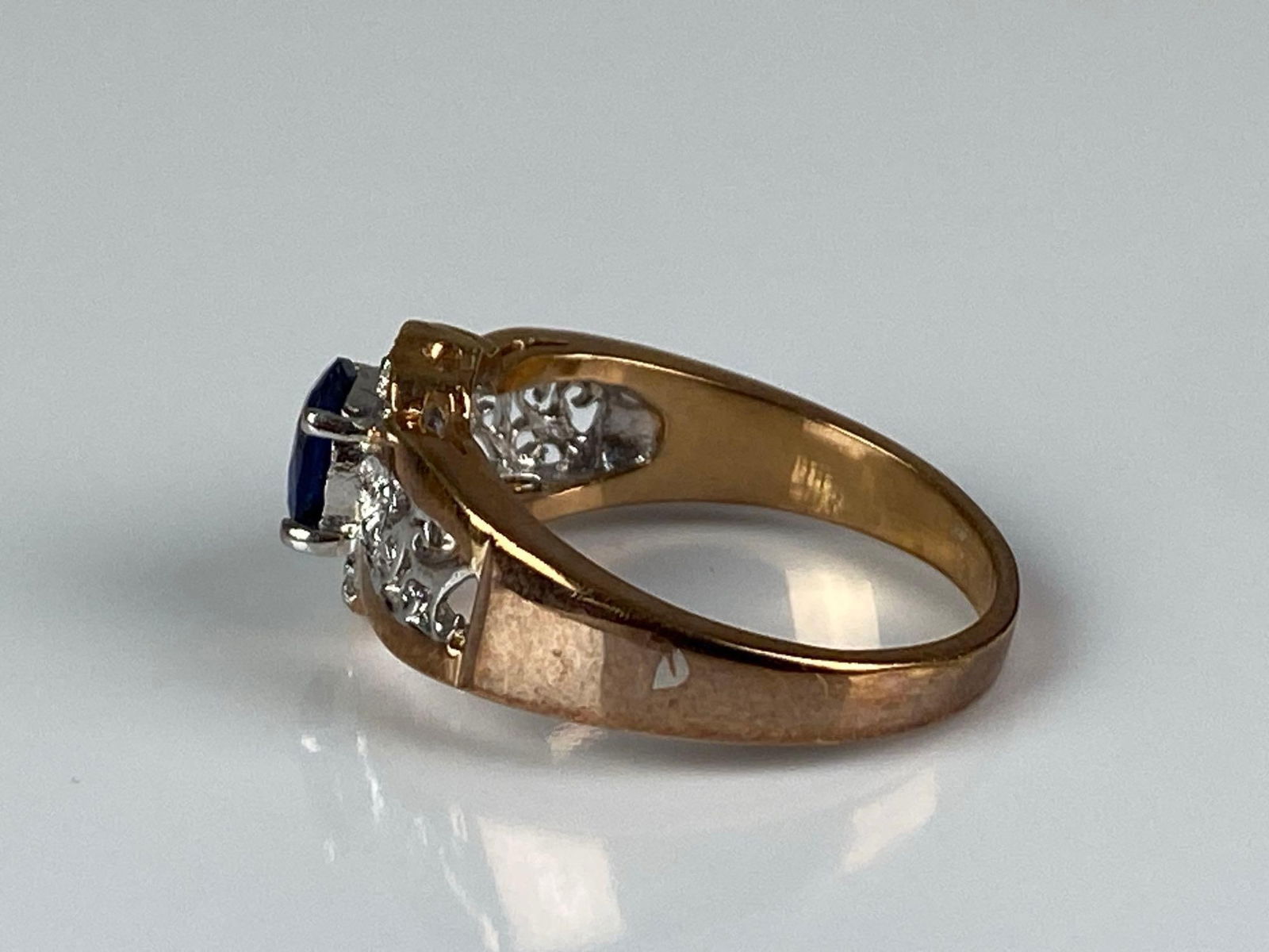 Gold Plated Sterling Silver CZ Ring - 2