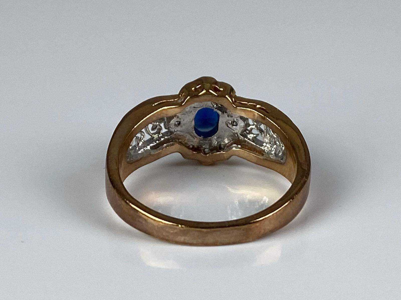 Gold Plated Sterling Silver CZ Ring - 3