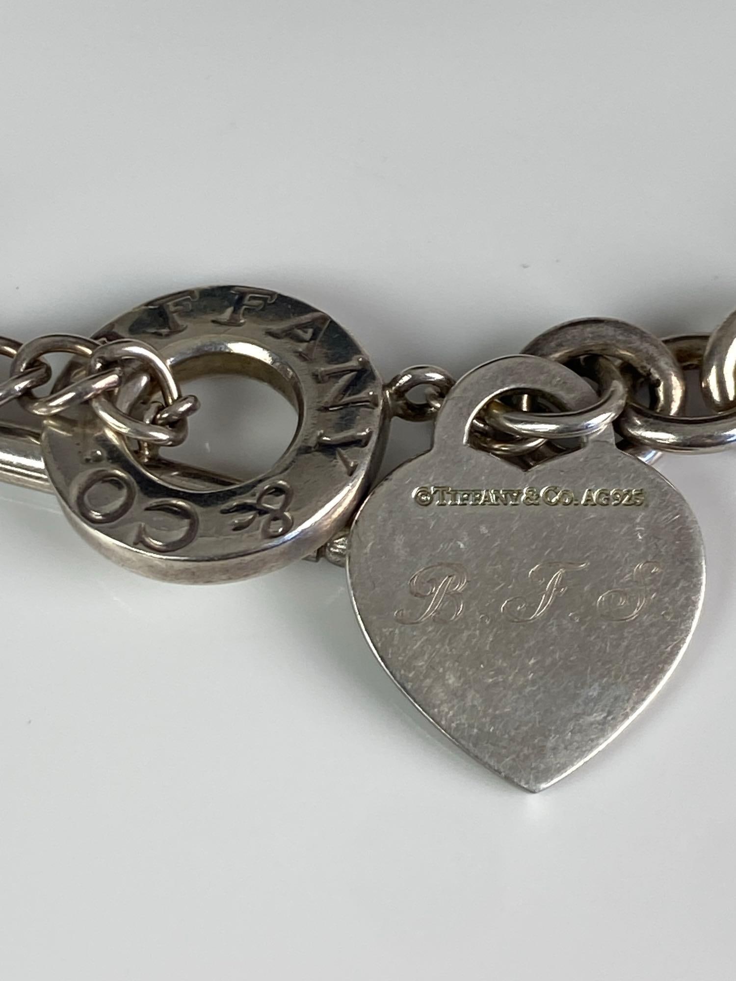 Tiffany and Co Sterling Silver Return to Tiffany Heart Tag Toggle Necklace - 2