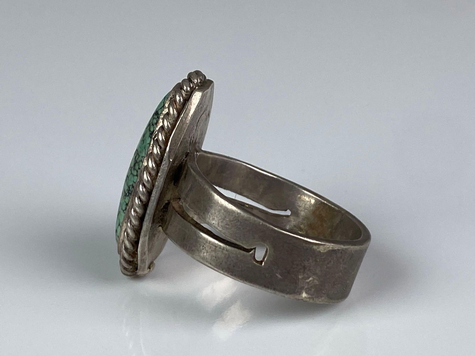 Sterling Silver Native American Turquoise Ring - 2