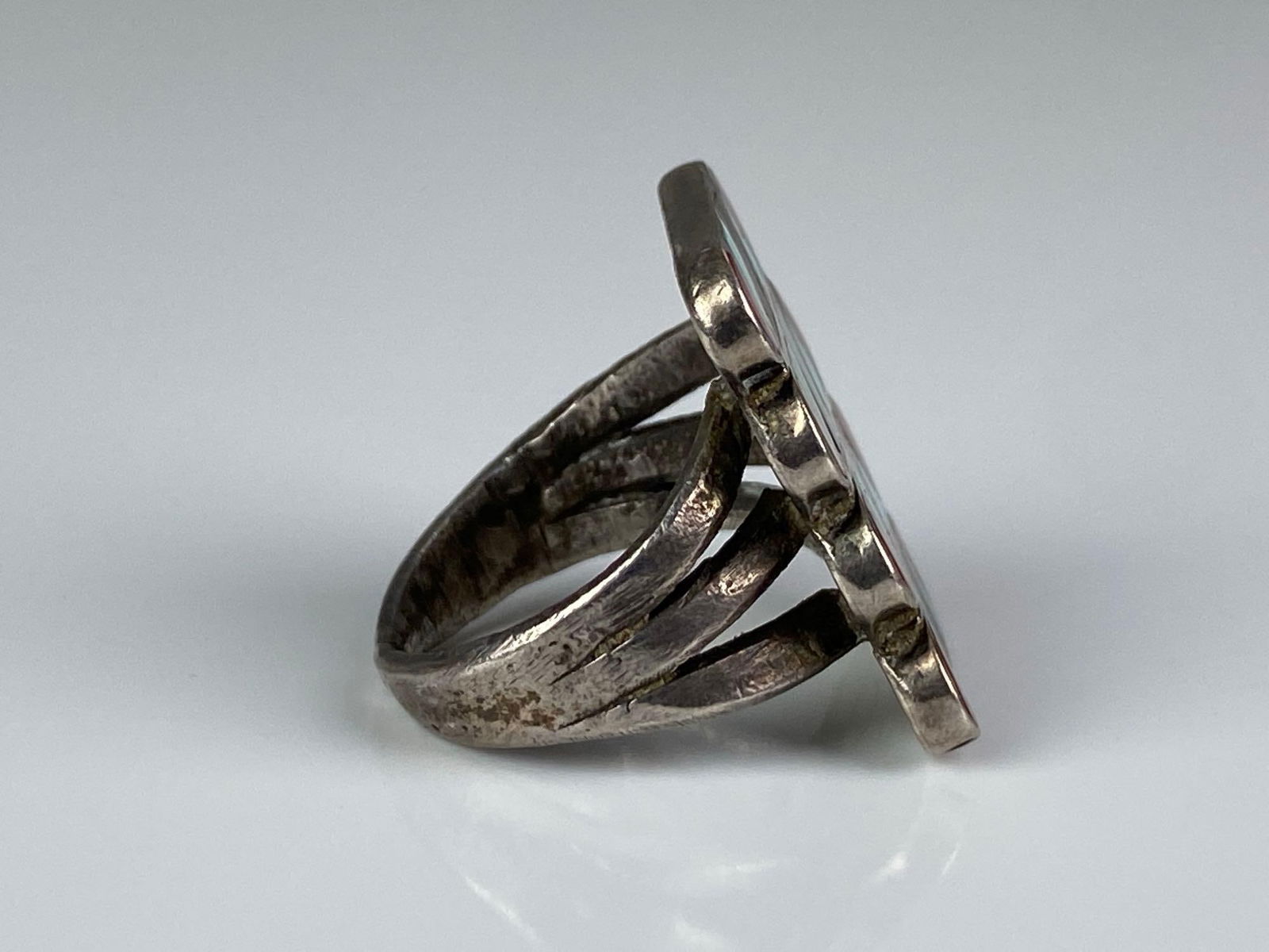 Sterling Silver Native American Multi-Stone Ring - 4