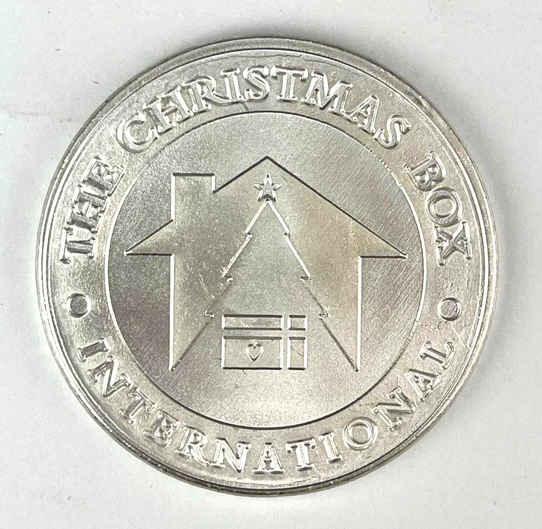 The Christmas Box International Defend the Children 1 oz .999 Fine Silver Round: The Christmas Box International Defend the Children 1 oz .999 Fine Silver Round