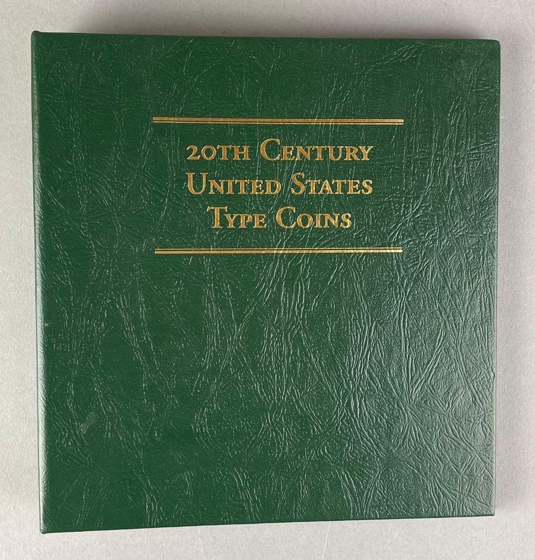 Group of 29 US Mint 20th Century Type Coins in a Littleton Album: Includes 1912 Liberty Head Nickel, 1957 Washington Silver Quarter, 1922 Peace Silver Dollar and more.