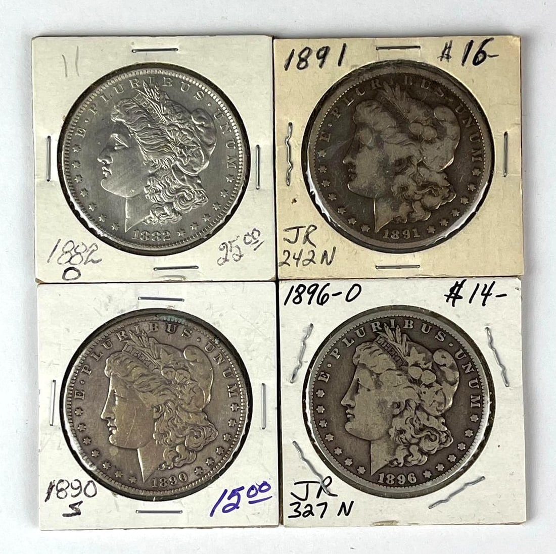 Group of 4 US Morgan Silver Dollars (1 of 2)