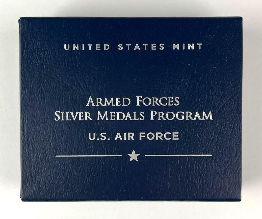 US Mint Armed Forces Silver Medal Program US Air Force 1 oz .999 Silver Medal: Includes COA