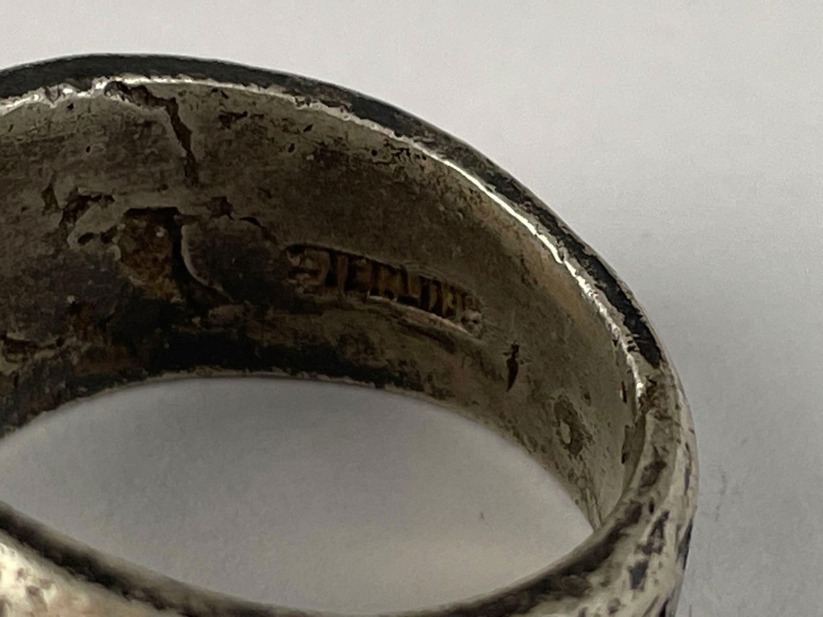 Sterling Silver Broken Arrow Men's Ring - 4