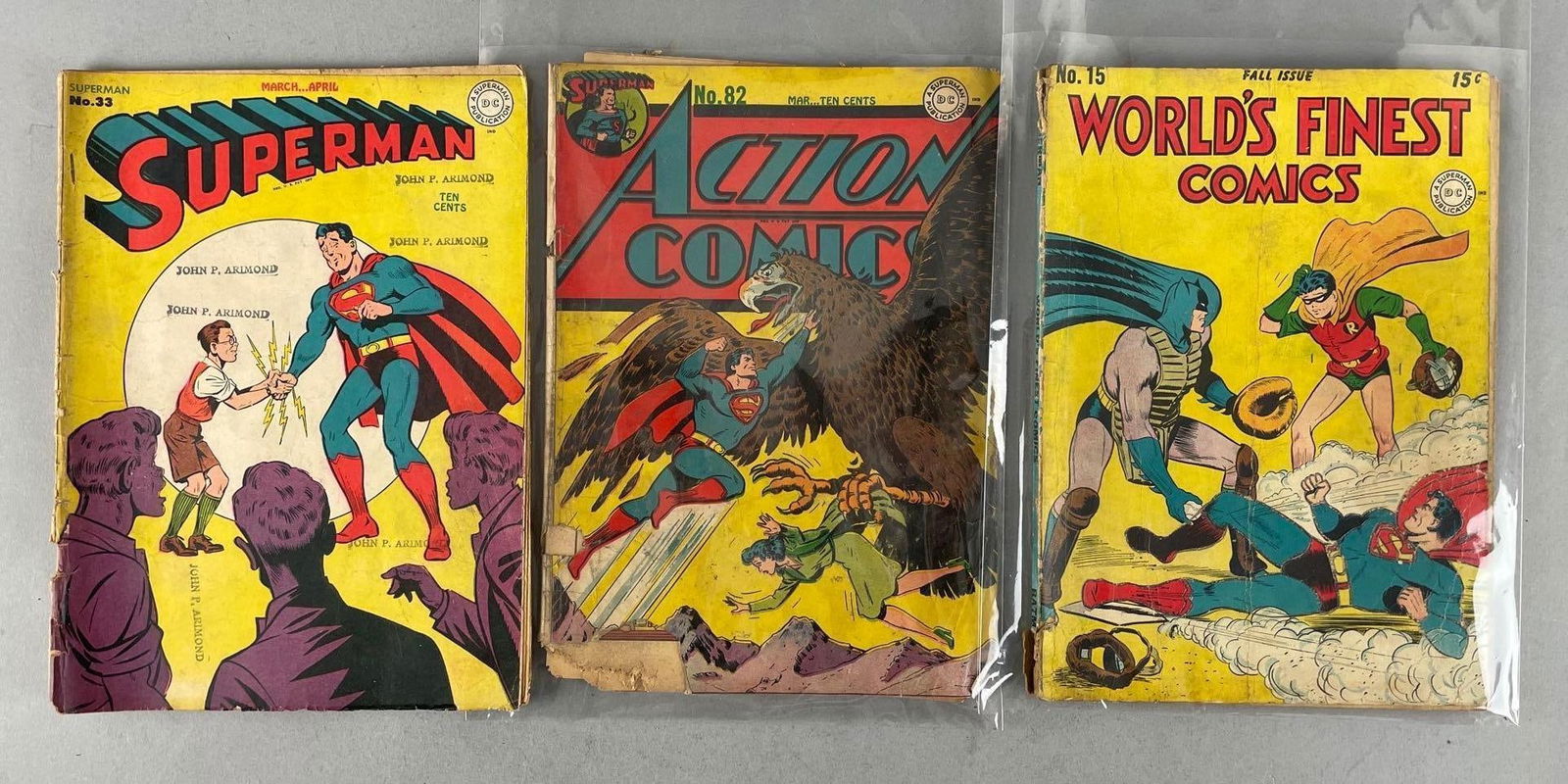 Group of 1940s DC Superman Comic Books (1 of 5)