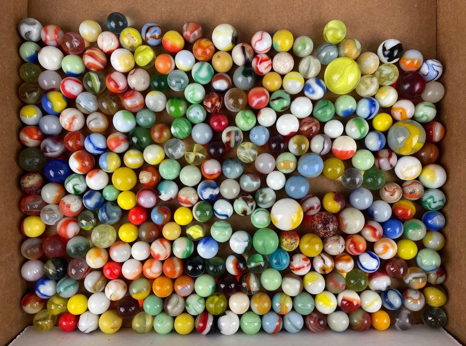 Group of 250+ Vintage Glass Marbles (1 of 3)