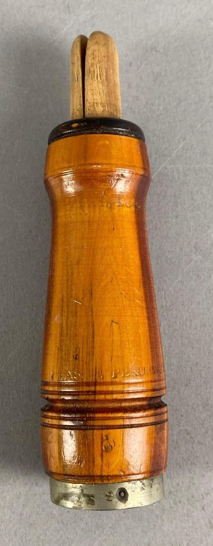 Vintage Charles Perdew Henry IL Wood Duck Call: marked and shown, measures 5 1/2” H