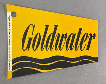 Vintage Jet Stream Rockford IL Barry Goldwater Paper Car Flag
