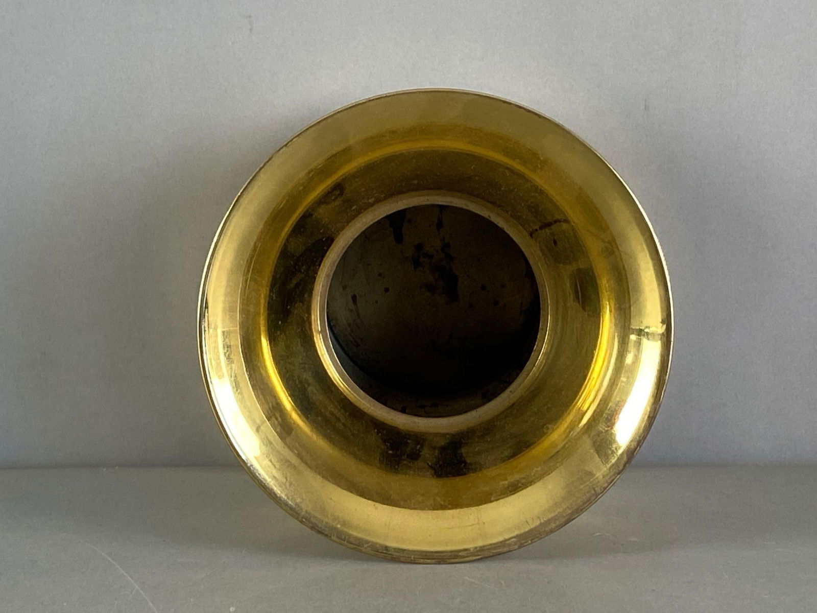 Brass Finished Iron Spittoon - 3