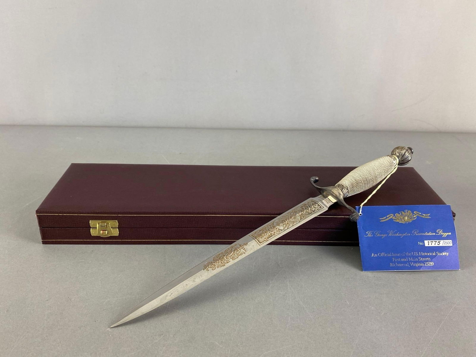 USHS LE George Washington Presentation Display Dagger - 2