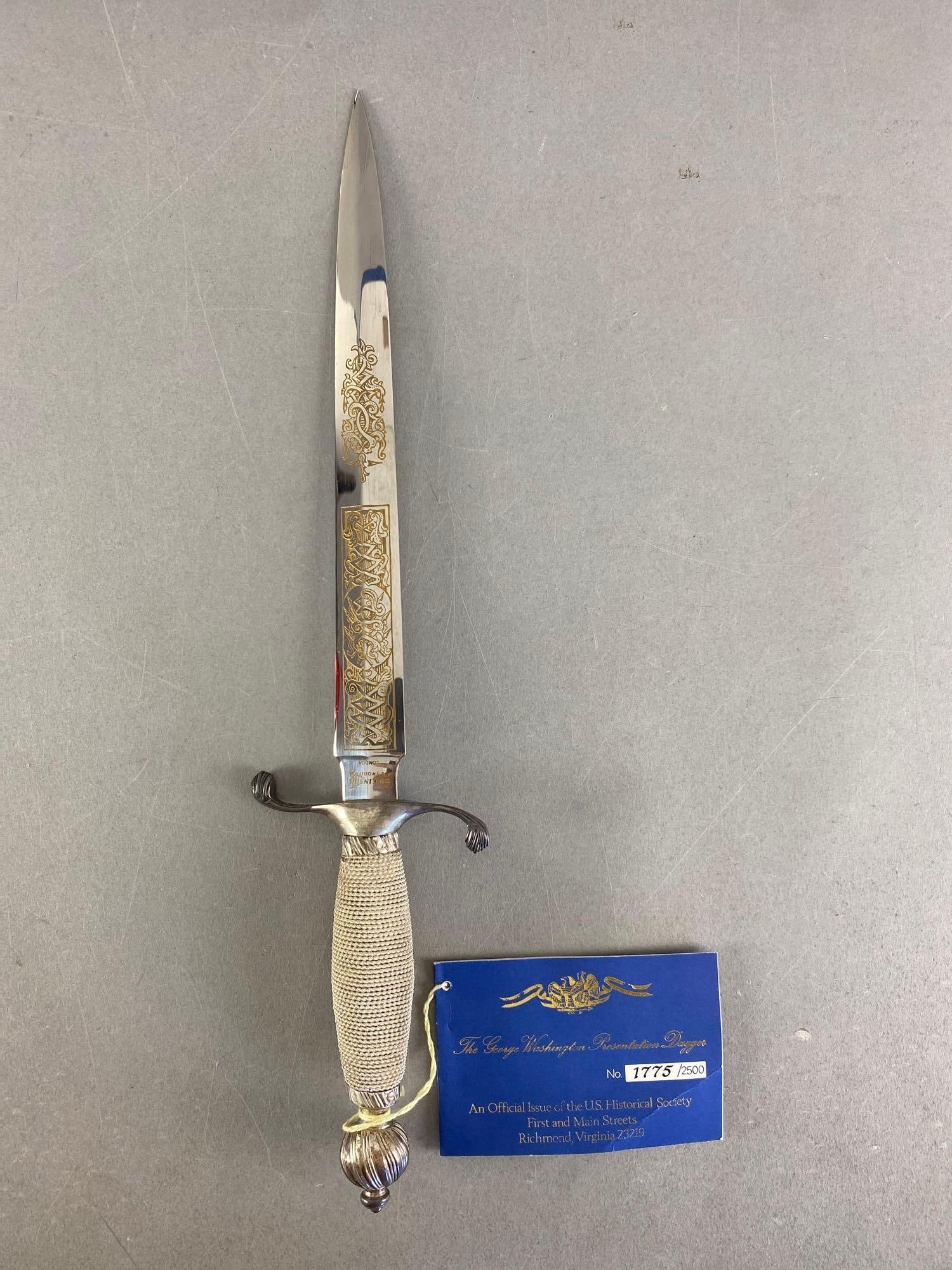 USHS LE George Washington Presentation Display Dagger - 3