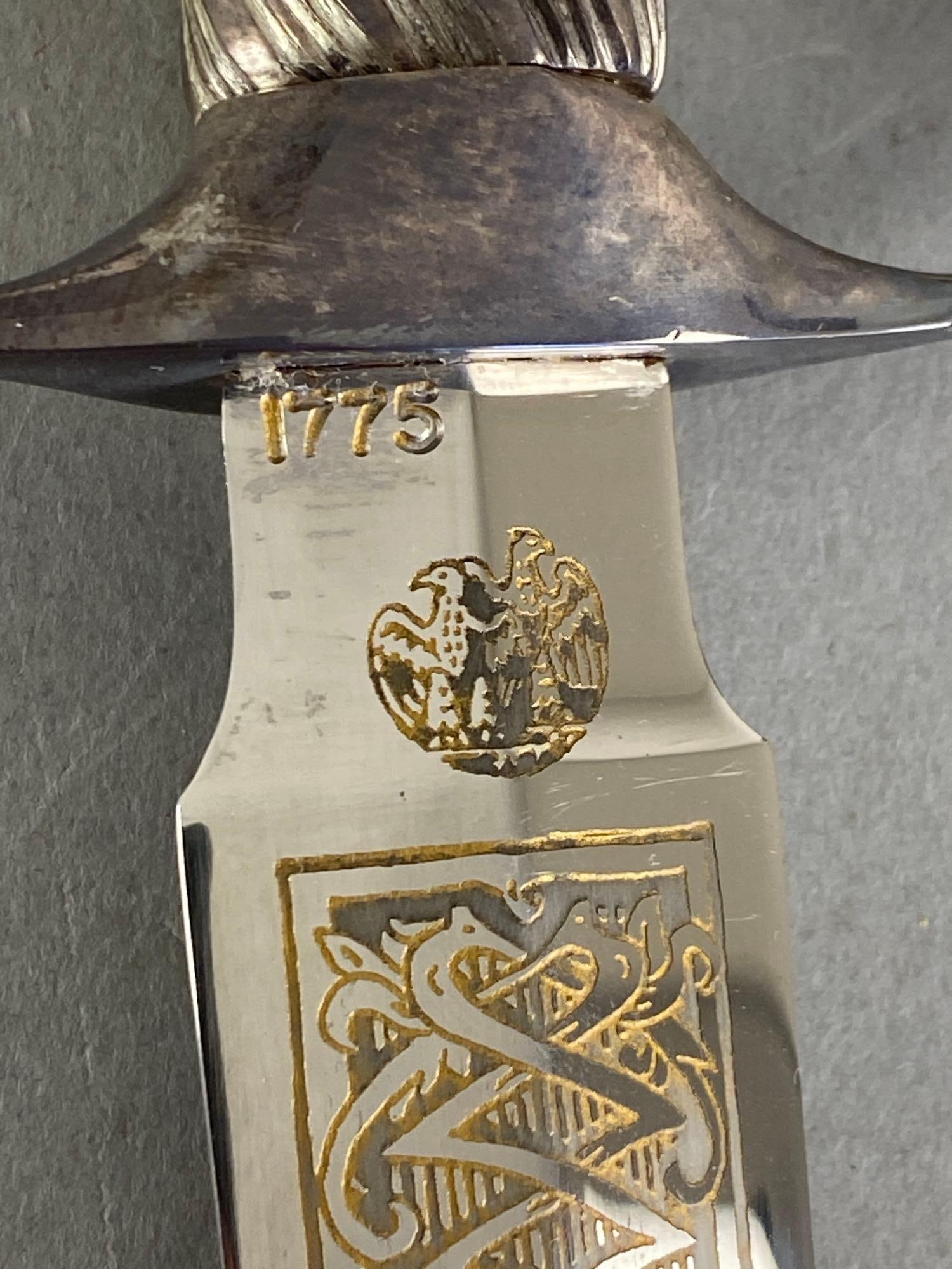 USHS LE George Washington Presentation Display Dagger - 4