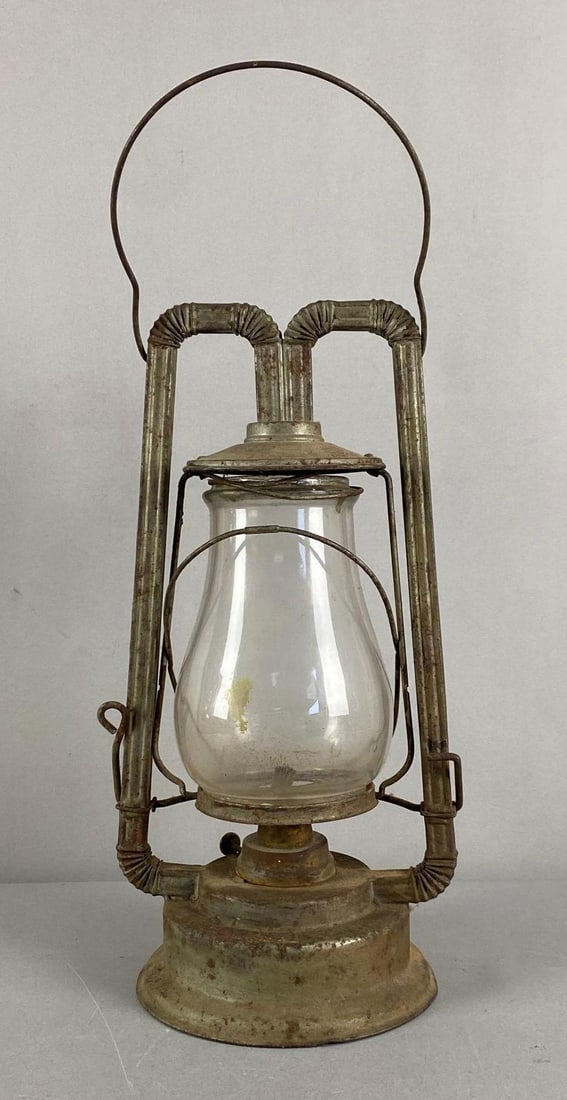 Antique NGL Co. Oil Lantern: Antique NGL Co. Oil Lantern, Measures 18 1/2” H x 7” W x 6” D