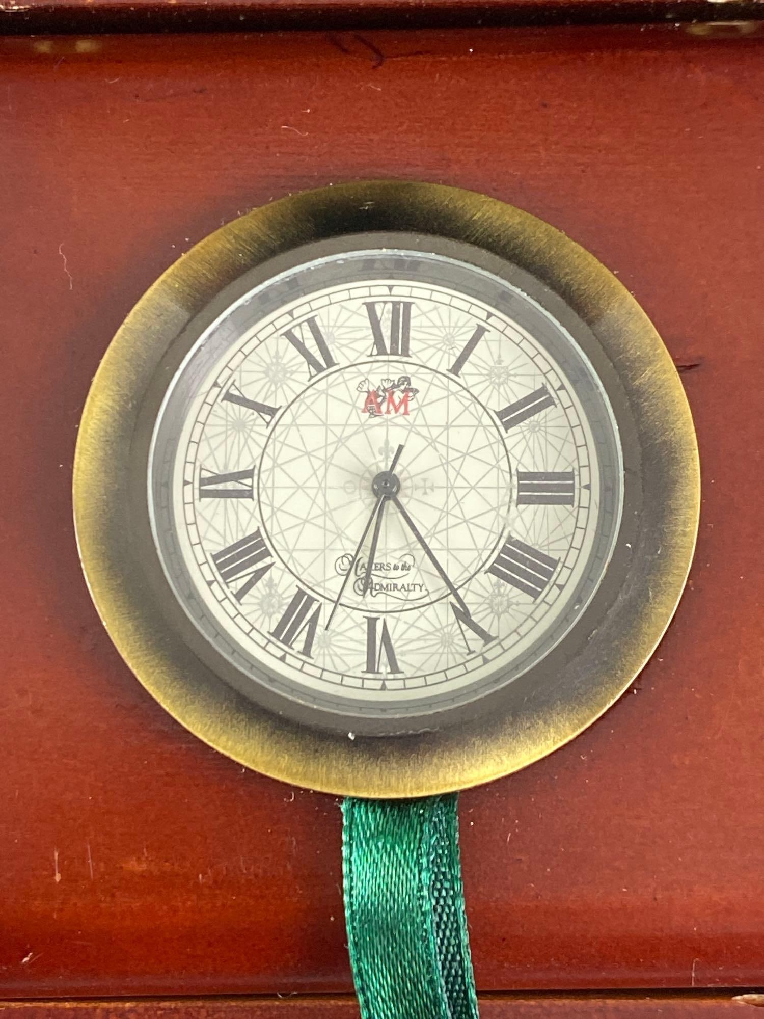 Authentic Models Mayers Admiralty Classic Folding Desk Clock - 2