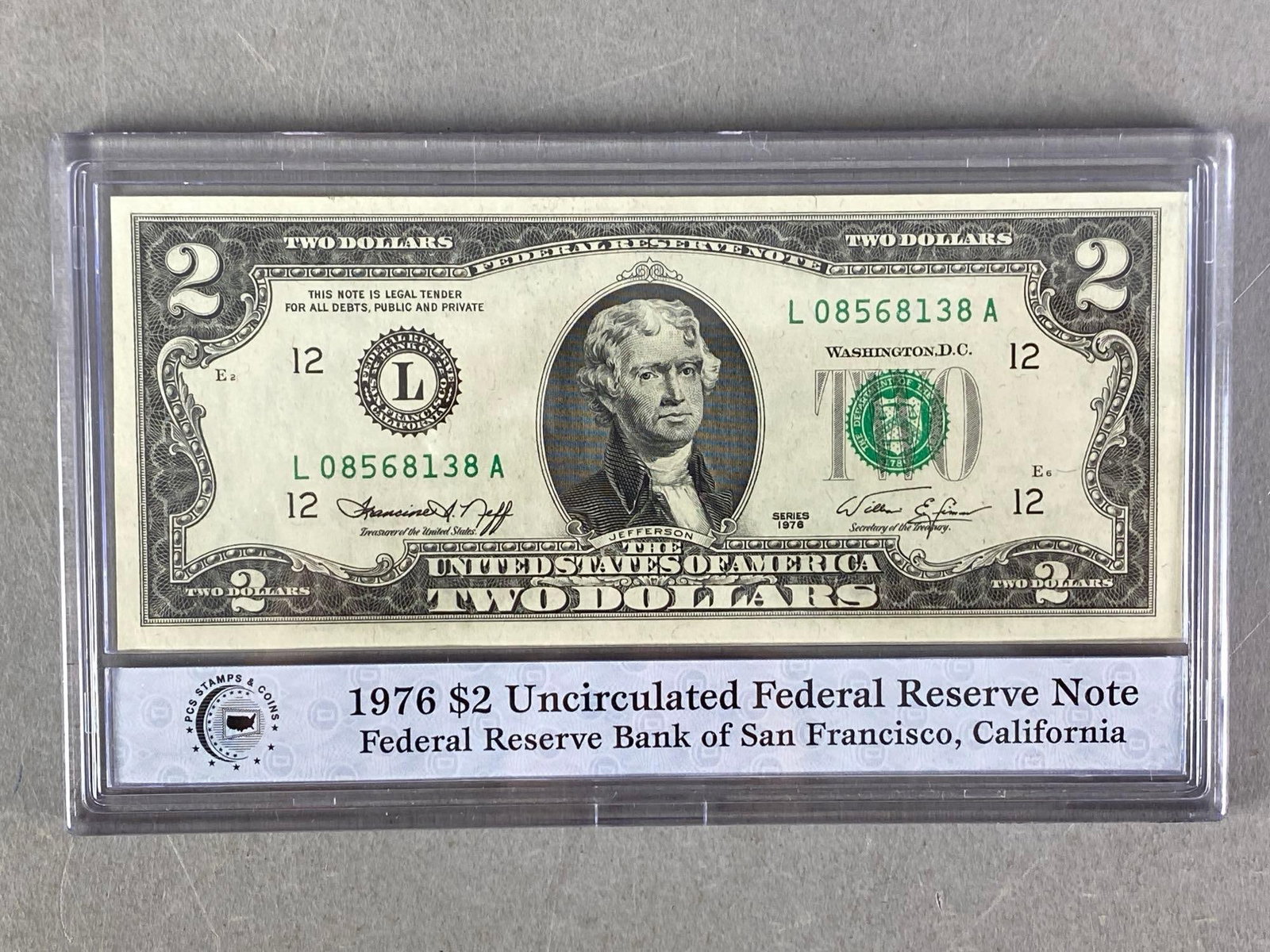 PCS Complete Collection of 13 Uncirculated 1976 $2 Bills - 3