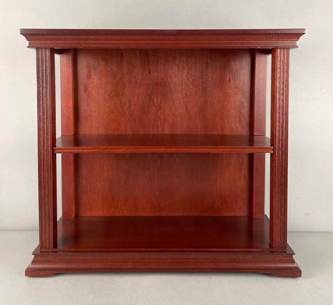 Franklin Mint Wood Display Cabinet: Originally for the great instruments of discovery collection, new in original box, measures 17 1/2" x 19 1/2" x 8"
