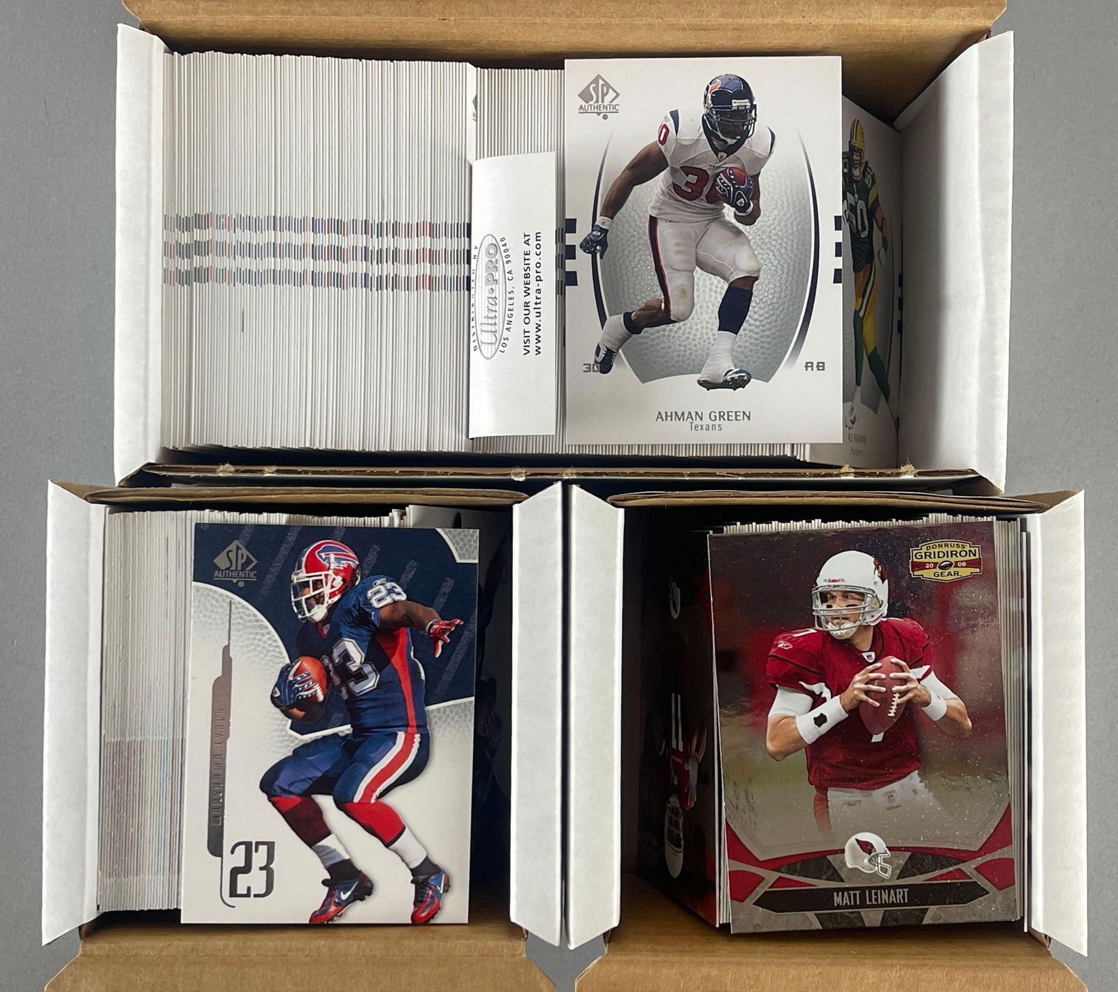 4 - 2007 - 08 Upper Deck and Donruss Football Sets: 2 - 2007 SP Authentic Sets, 2008 SP Authentic, and 2008 Gridiron Gear Sets
