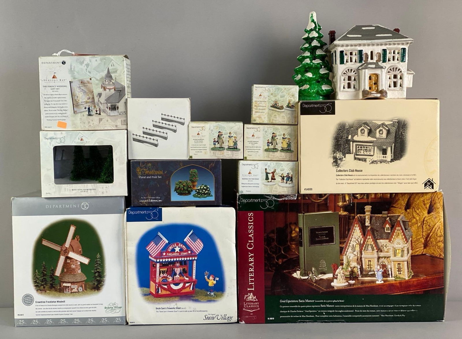 Group of Assorted Department 56 Porcelain Buildings and More (1 of 3)