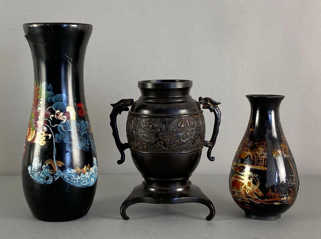 Group of Chinese Vases and Jar (1 of 3)