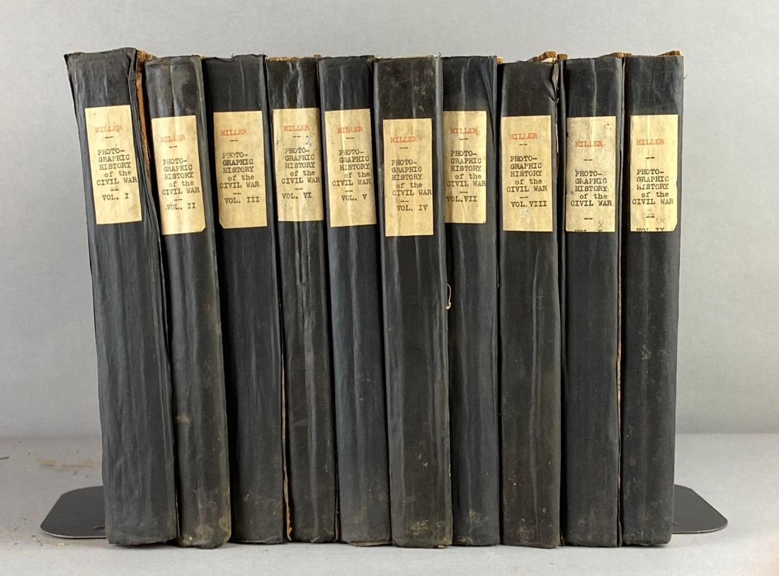 Vintage The Photo History of The Civil War Vol. 1-10: By Francis Trevelyan Miller Circa 1911. Some books have pages Fallon out or torn front covers. One book measures L 11 x W 8 inches.
