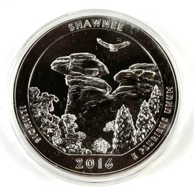 2016 America the Beautiful 5 Oz .999 Fine Silver Round