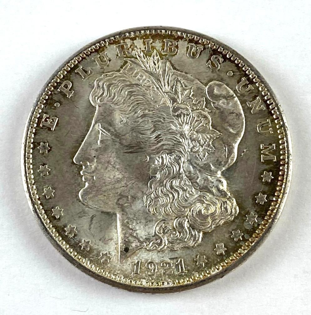 1921 D US Morgan Silver Dollar: 1921 D US Morgan Silver Dollar