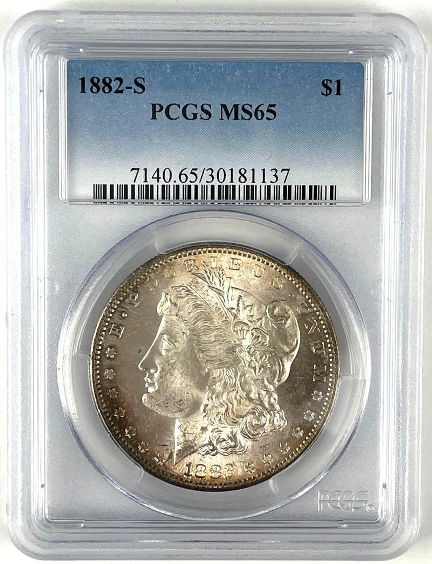 1882 S Morgan Silver Dollar PCGS MS65 (1 of 2)