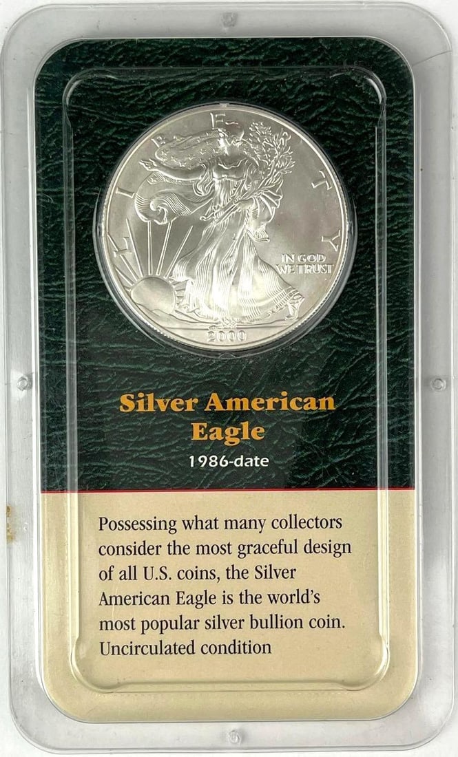 2000 American Silver Eagle 1 oz .999 Fine Silver Coin (1 of 2)